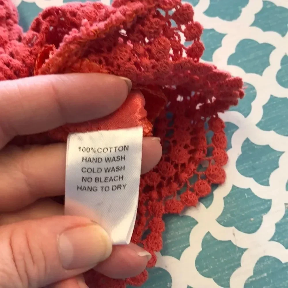 Alt B Orange Crochet Lace shorts Size Medium